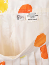 ドット柄 フレアスカート