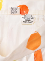 ドット柄 フレアスカート