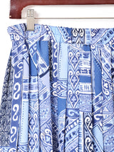 総柄 プリーツスカート