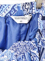 総柄 プリーツスカート