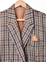 ダブル チェック柄ジャケット