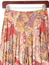 イタリア製 総柄 フレアスカート