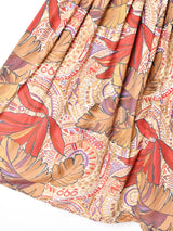 イタリア製 総柄 フレアスカート