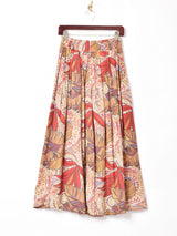 イタリア製 総柄 フレアスカート