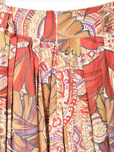 イタリア製 総柄 フレアスカート