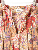 イタリア製 総柄 フレアスカート