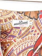 イタリア製 総柄 フレアスカート