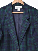 チェック柄 テーラードジャケット