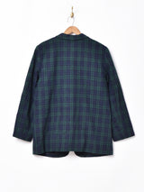 チェック柄 テーラードジャケット