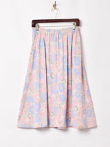 花柄フレアスカート