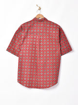 【2色展開】小紋柄 半袖シャツ