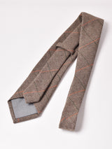 ウール混 チェック柄 ネクタイ