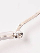 ウェーブフープシルバーピアス