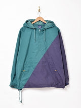 GAP バイカラーアノラックパーカー