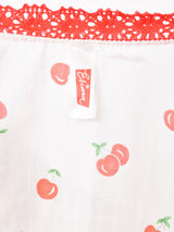 チェリー柄 スリーブレスワンピース