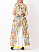 70s パッチワークデザイン エプロンドレス