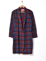 チェック ガウン