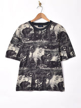 イタリア製 ジャングル柄 プリントTシャツ