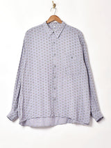 総柄 長袖シャツ