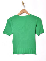 【3色展開】Meridian 半袖 リブセーター