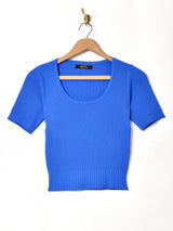 【3色展開】Meridian 半袖 リブセーター