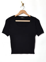 【3色展開】Meridian 半袖 リブセーター