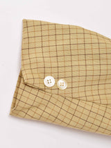 チェック柄 テーラードジャケット ブレザー イエロー系