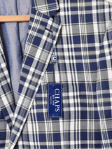 CHAPS チェックジャケット ブルー