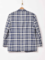 CHAPS チェックジャケット ブルー