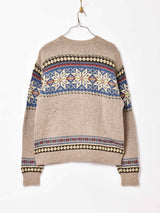 Ralph Lauren ノルディック柄 コットンニット ベージュ
