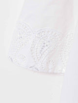 ペイズリー刺繍 ユーロブラウス