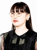 【2色展開】サングラス ゴールド×クリア