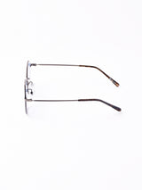 【3色展開】カラーレンズサングラス  シルバー×ブルー