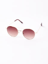 【2色展開】サングラス ゴールド×ブラウン