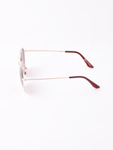 【2色展開】サングラス ゴールド×ブラウン