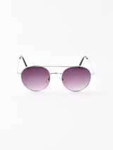 【2色展開】サングラス シルバー×ブラウン