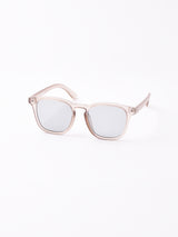 【2色展開】クリアサングラス マットクリアグレー×ライトグリーン