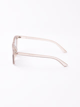 【2色展開】クリアサングラス マットクリアグレー×ライトグリーン