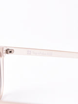 【2色展開】クリアサングラス マットクリアグレー×ライトグリーン