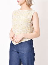 総スパンコールビーズトップス