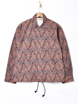 【3色展開】Backersペイズリー柄 コーチジャケット