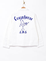 【2色展開】Backersカクテルモチーフ刺繍 ワークジャケット