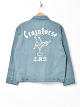 【2色展開】Backersカクテルモチーフ刺繍 ワークジャケット