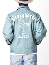 【2色展開】Backersカクテルモチーフ刺繍 ワークジャケット