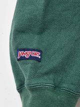 JANSPORTカレッジ刺繍スウェット グリーン