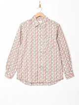 【2色展開】Elcaminoスクエアパターン コットン 長袖シャツ