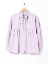 【2色展開】Elcaminoギャザーネック ブラウス