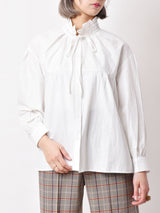 【2色展開】Elcaminoギャザーネック ブラウス