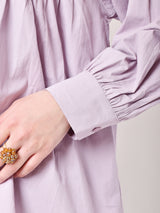 【2色展開】Elcaminoギャザーネック ブラウス