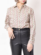 【2色展開】Elcaminoスクエアパターン コットン 長袖シャツ